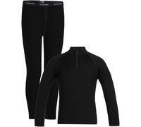 Icebreaker - Pack K Merino 260 Tech LS Half Zip Black de Lana 2 años.4 años.6 años.8 años.10 años.12 años.14 años