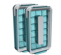 ICEBREAKER POP 2.0 Cubitera - Crea y Sirve Hielo Sin Tocar - Recipiente Higiénico para el Congelador - Silicona Con Tapa - 18 Cubitos (2 Unidades)