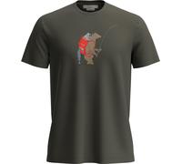 Icebreaker - Ropa de senderismo - M Merino 150 Tech Lite SS Tee Bear Catch Dk Loden de Lana - Talla L - Verde Verde L