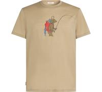 Icebreaker - Ropa de senderismo - M Merino 150 Tech Lite SS Tee Bear Catch Flagstone de Lana - Talla L - Beige Beige L