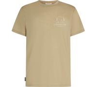 Icebreaker - Ropa de senderismo - M Merino 150 Tech Lite SS Tee Peaceful Pass Flagstone de Lana - Talla XL - Beige Beige XL
