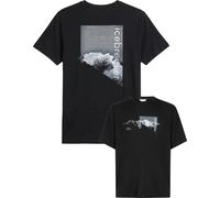 Icebreaker - Ropa de senderismo - M Merino 150 Tech Lite SS Tee Pure Altitude Black de Lana - Talla S - Negro Negro S