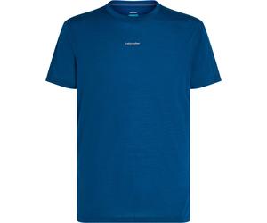 Icebreaker - Ropa de senderismo - M Merino Blend 125 Cool-Lite Speed SS Tee Atlantis de Lana - Talla M - Azul Azul M