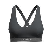 Icebreaker - Ropa de senderismo mujer - W Merino 125 Cool-Lite Sprite Racerback Bra Gritstone Heather para Mujer de Lana - Talla S - Gris Gris S