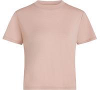 Icebreaker - Ropa de senderismo mujer - W Merino 150 Tech Lite SS Crop Tee Pink Quartz para Mujer de Lana - Talla L - Rosa Rosa L