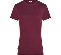 Icebreaker - Ropa de senderismo mujer - W Merino 150 Tech Lite SS Tee Dk Berry de Lana - Talla S - Púrpura