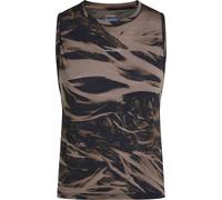 Icebreaker - Ropa de senderismo mujer - W Merino Blend 125 Cool-Lite Speed Tank Motion AOP Porcini/Black/Aop para Mujer de Lana - Talla M - Marrón Marrón M