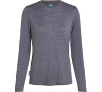 Icebreaker - Ropa de senderismo mujer - W Merino Blend 125 Cool-Lite Sphere LS Tee Midnight Navy Heather para Mujer de Lana - Talla L - Azul marino Azul marino L