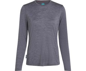 Icebreaker - Ropa de senderismo mujer - W Merino Blend 125 Cool-Lite Sphere LS Tee Midnight Navy Heather para Mujer de Lana - Talla M - Azul marino Azul marino M