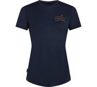 Icebreaker - Ropa de senderismo mujer - W Merino Blend 125 Cool-Lite Sphere SS Tee Acrss the Pks Mdnight Navy para Mujer de Lana - Talla S - Azul marino Azul marino S