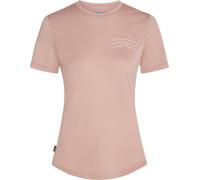Icebreaker - Ropa de senderismo mujer - W Merino Blend 125 Cool-Lite Sphere SS Tee Acrss the Pks Pink Qrtz para Mujer de Lana - Talla M - Rosa Rosa M