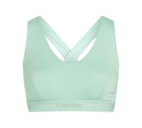 Icebreaker - Ropa de senderismo mujer - W Merino Blend 125 Cool-Lite Sprite Racerback Bra Mint para Mujer de Lana - Talla M - Verde Verde M