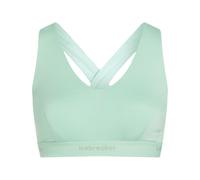 Icebreaker - Ropa de senderismo mujer - W Merino Blend 125 Cool-Lite Sprite Racerback Bra Mint para Mujer de Lana - Talla S - Verde Verde S
