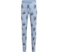 Icebreaker - Ropa interior técnica niños - K Merino 200 Oasis Leggings Bear Tour AOP Zinc Blue Aop de Lana - Talla 10 años - Azul Azul 10 años