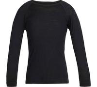 Icebreaker - Ropa interior técnica niños - K Merino 200 Oasis LS Crewe Black de Lana - Talla Infantil 2 años - Negro Negro 2 años
