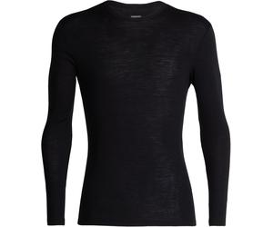 Icebreaker - Ropa interior térmica - M Merino 175 Everyday LS Crewe Black de Lana - Talla XL - Negro Negro XL