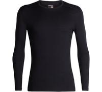 Icebreaker - Ropa interior térmica - M Merino 200 Oasis LS Crewe Black de Lana - Talla XL - Negro Negro XL