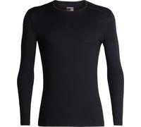 Icebreaker - Ropa interior térmica - M Merino 200 Oasis LS Crewe Rising Light Black de Lana - Talla XL - Negro Negro XL