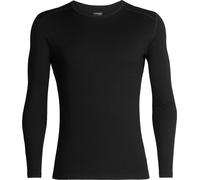 Icebreaker - Ropa interior térmica - M Merino 260 Oasis LS Crewe Black de Lana - Talla L - Negro Negro L
