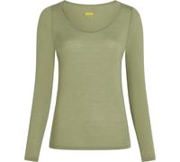 Icebreaker - Ropa interior térmica mujer - W Merino 150 Siren LS Sweetheart Lichen de Lana - Talla S - Caqui Caqui S