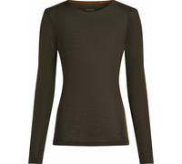 Icebreaker - Ropa interior térmica mujer - W Merino 175 Everyday LS Crewe Dk Loden de Lana - Talla L - Verde Verde L