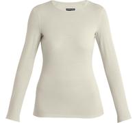 Icebreaker - Ropa interior térmica mujer - W Merino 200 Oasis LS Crewe Undyed para Mujer de Lana - Talla L - Blanco Blanco L