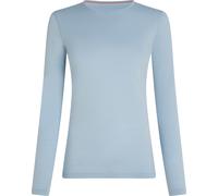 Icebreaker - Ropa interior térmica mujer - W Merino 200 Oasis LS Crewe Zinc Blue de Lana - Talla S - Azul Azul S