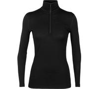 Icebreaker - Ropa interior térmica mujer - W Merino 200 Oasis LS Half Zip Black para Mujer de Lana - Talla XL - Negro Negro XL