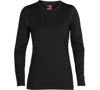 Icebreaker - Ropa interior térmica mujer - W Merino 260 Oasis LS Crewe Black para Mujer de Lana - Talla M - Negro Negro M