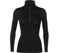 Icebreaker camiseta manga larga 260 Tech Merinos Half Zip XS Negro
