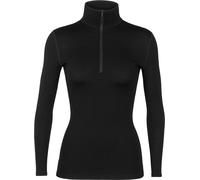 Icebreaker - Ropa interior térmica mujer - W Merino 260 Oasis LS Half Zip Black para Mujer de Lana - Talla XL - Negro Negro XL