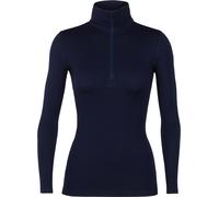Icebreaker - Ropa interior térmica mujer - W Merino 260 Oasis LS Half Zip Midnight Navy de Lana - Talla M - Azul marino Azul marino M