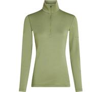 Icebreaker - Ropa interior térmica mujer - W Merino 260 Tech LS Half Zip Lichen para Mujer de Lana - Talla S - Verde Verde S