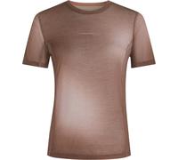 Icebreaker - Ropa interior térmica mujer - W Merino Blend 75 Cool-Lite Featherlight SS Crewe Porcini/Pink Quartz para Mujer - Talla M - Rosa Rosa M