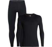 Icebreaker - Ropa interior térmica - Pack M Merino 200 Oasis LS Crewe Black de Lana S.M.L.XL.XXL