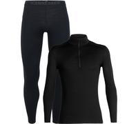 Icebreaker - Ropa interior térmica - Pack M Merino 200 Oasis LS Half Zip Black de Lana S.M.L.XL.XXL