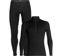 Icebreaker - Ropa interior térmica - Pack M Merino 260 Tech LS Half Zip Black de Lana 47-49.35-37.38-40.41-43