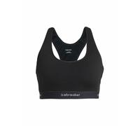 ICEBREAKER Sujetador deportivo de mujer Racerback Merino 125 de sujeción baja negro | XS