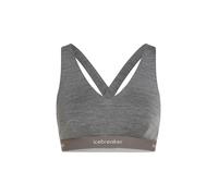 Icebreaker - W Merino 125 Cool-Lite Sprite Racerback Bra Gritstone Heather para Mujer de Lana - Talla L - Gris Gris L
