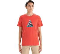 Icebreaker Tech Lite II Camiseta, Hombres, Tierra Vibrante, Small
