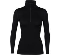 Icebreaker - Ropa interior térmica mujer - W Merino 260 Oasis LS Half Zip Black para Mujer de Lana - Talla XL - Negro Negro XL