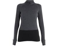 ICEBREAKER W Merino Zoneknit 200 Ls Half Zip Jet - Mujer - Gris / Negro - talla XS- modelo 2025