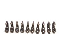 ICECHEN 10 Pcs de Perchas de Gancho Individuales de Estilo de Pared de Tono de Bronce