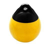 ICECHEN Bola de PVC resistente para barco, boya redonda de anclaje, bola de parachoques, protección inflable, boya de amarre, color amarillo