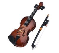 ICECHEN Gifts - Réplica de instrumento musical de violín en miniatura con funda, 8 x 3 cm