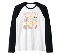 Iced Coffee Books & Sunshine Summer Reading Spicy Book Girl Camiseta Manga Raglan