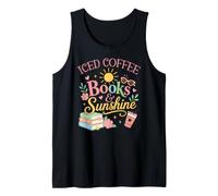 Iced Coffee Books & Sunshine Summer Reading Spicy Book Girl Camiseta sin Mangas