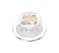 Iced Coffee Books & Sunshine Summer Reading Spicy Book Girl PopSockets PopGrip para MagSafe