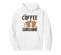 Iced Coffee & Sunshine Every Day All Day Funny Summer Sudadera con Capucha