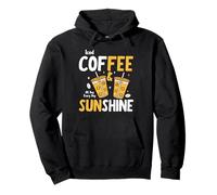 Iced Coffee & Sunshine Every Day All Day Funny Summer Sudadera con Capucha